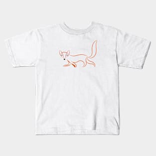 A sleek fox design Kids T-Shirt